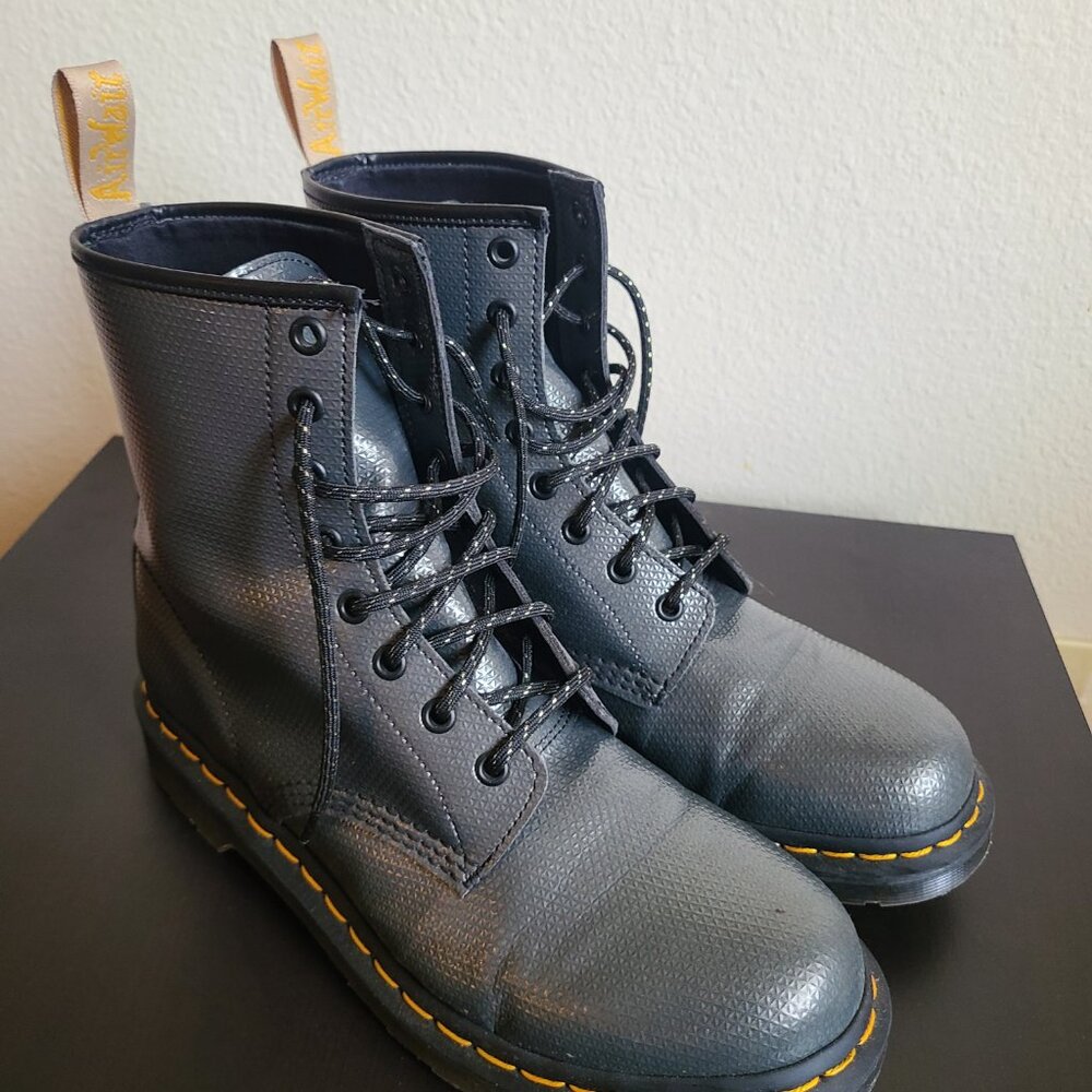 Vegan Dr. Martens US 10 Grey Metallic - Picture 3 of 5